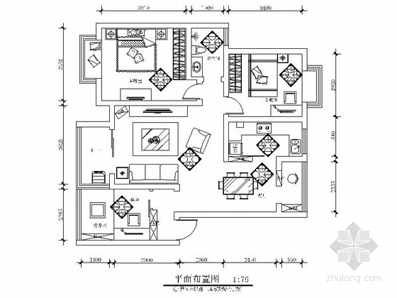 三口之家资料下载-[原创]三口之家现代风格三居室装修图（含效果）