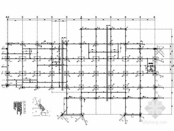 桩基工程平面图资料下载-[河南]四层商业建筑桩基及基础工程施工图