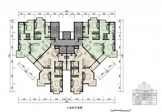 [沈阳]城市综合体规划及单体设计方案文本-城市综合体平面图
