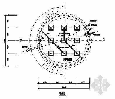 圆形清水池设计资料下载-800立方圆形水池结构图纸
