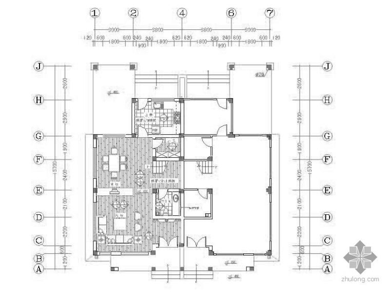 电梯别墅设计装修图资料下载-日式别墅设计装修图