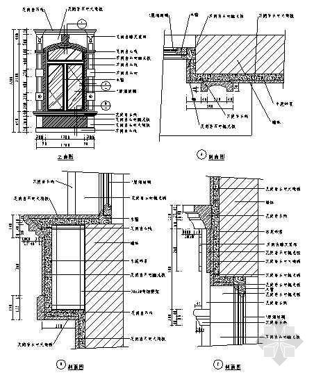 景观剖立面图画法资料下载-门窗剖立面图20