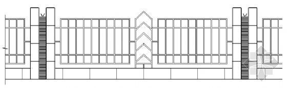 胡同门楼结构图资料下载-围墙结构图