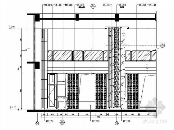 [湖南]原创地标性高档国际五星级酒店室内装修图（含效果）大堂立面图 