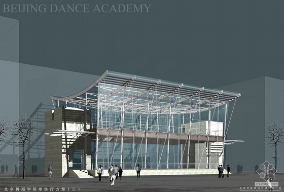 [北京]某舞蹈学院排练厅方案设计- 