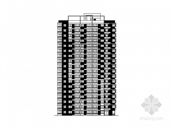 高层经济适用房户型资料下载-[温州]某经济适用房9号楼建筑施工图