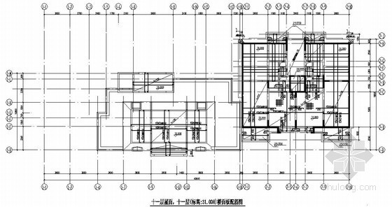 11米路灯基础大样图资料下载-框架剪力墙结构住宅楼结构施工图（11层 桩基础）