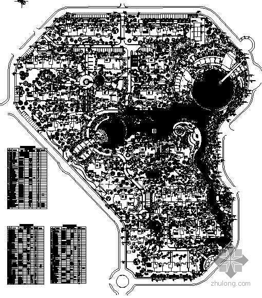 合肥园林景观施工图设计资料下载-安徽合肥某大型小区绿化施工图