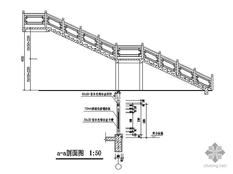 仿古建筑外墙资料下载-[成都]某古城八期仿古建筑-仿古大跨度楼梯