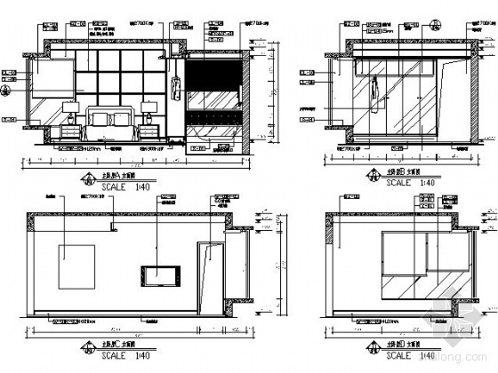 [重庆]三室两厅样板间施工图(含实景)-图6