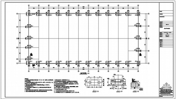 天窗架结构布置图资料下载-某30米跨门式刚架结构设计图