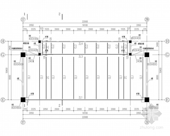 钢结构连廊滑动支座施工资料下载-大厦连廊钢结构施工图