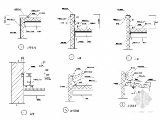 女儿墙 天沟 泛水