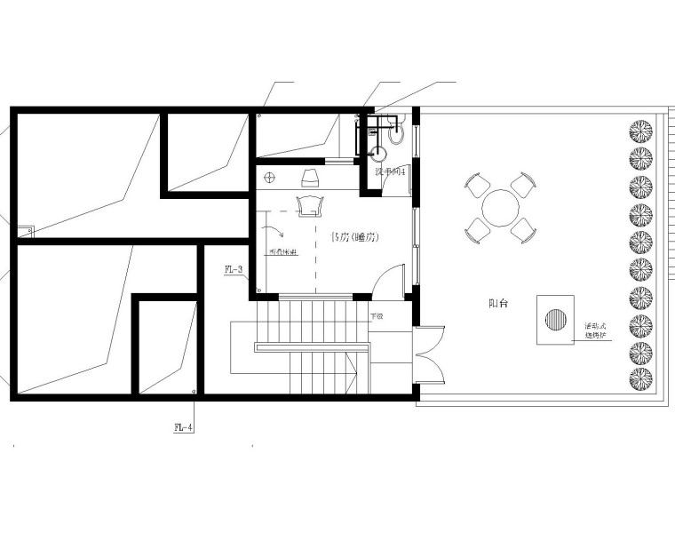 三层现代别墅设计图纸资料下载-茂名某别墅给排水设计图纸