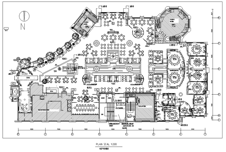 2015装修设计图资料下载-世贸天街沸腾鱼乡餐馆装修设计施工图