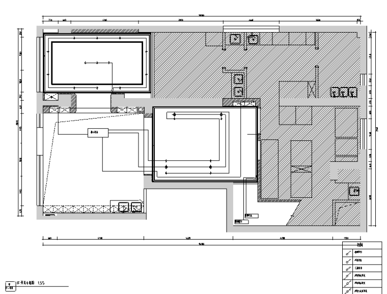 [新疆]loft风格铂晶湾咖啡厅设计施工图（附效果图）-开关示意图