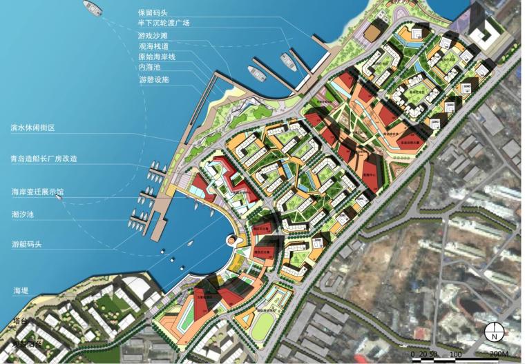 总图平面布局及场地设计资料下载-[山东]青岛某蓝天港城景观方案文本（PDF+48页）
