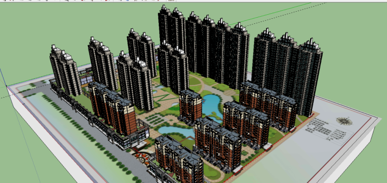 建筑体块su模型资料下载-建筑体块模型设计（su模型）