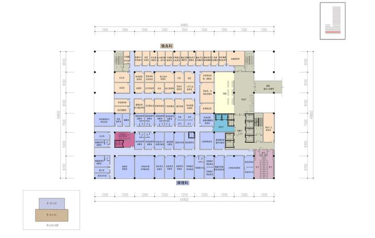 [福建]漳州市某医院建筑设计文本方案（CAD+文本+动画）.-平面图