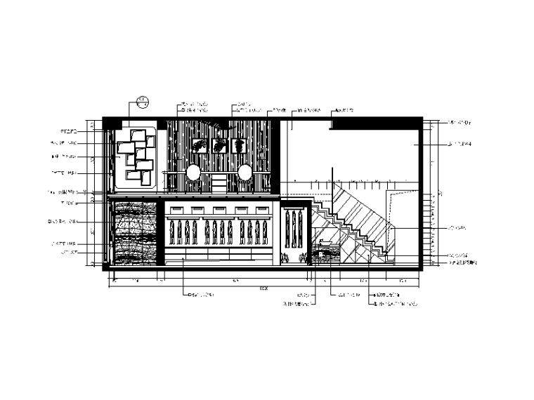 完整的现代风格复式楼设计CAD施工图（含效果图）立面图