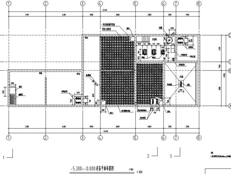 医院污水处理站方案资料下载-沈阳市某医院污水处理及回用图纸（CAD）