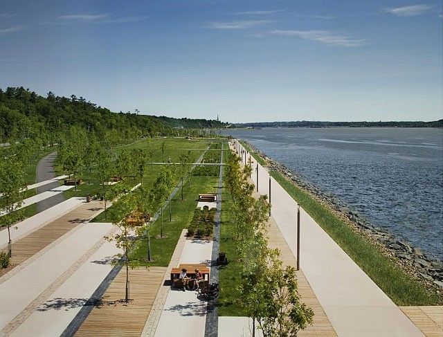 鹅软石CAD资料下载-加拿大萨缪尔·德·尚普兰滨水长廊景观设计