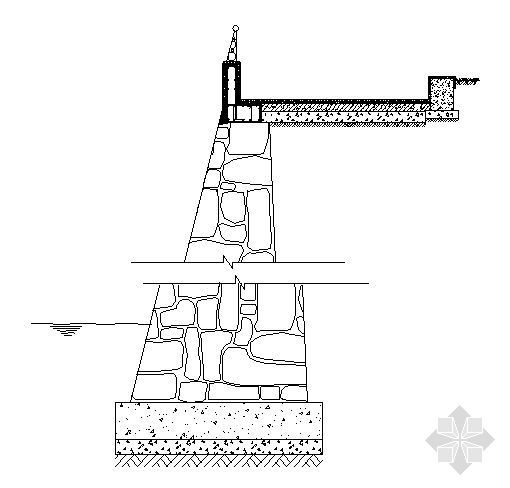 驳岸节点图资料下载-驳岸剖面图1