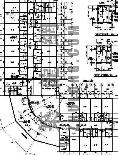道路转角建筑资料下载-道路转角处综合楼全套建筑施工图