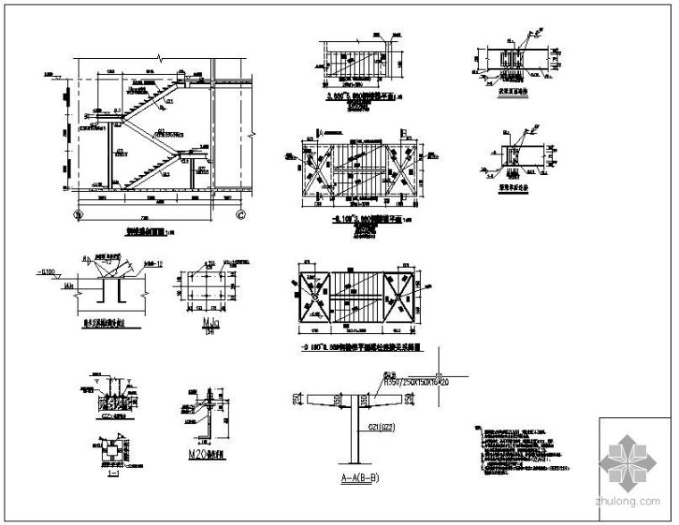 钢便桥设计图计算书资料下载-[学士]某钢楼梯设计图及计算书