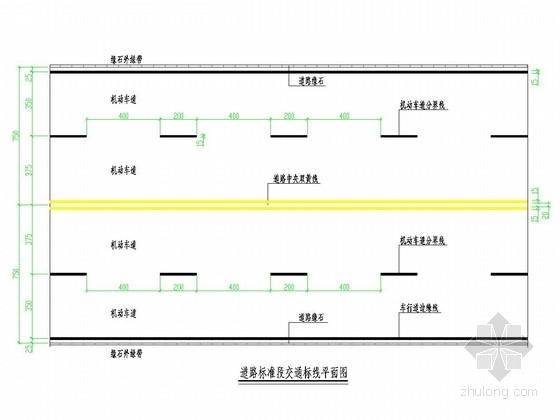 水泥混凝土路面白改白资料下载-白改黑市政道路交通工程设计套图（12张）