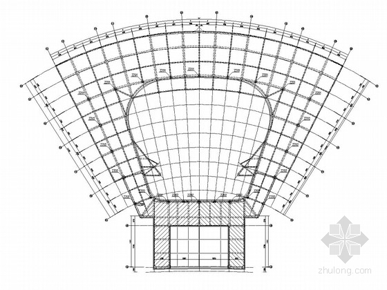 桁架门施工图资料下载-双向桁架钢屋盖结构施工图