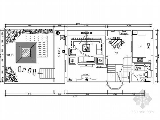 欧陆风格建筑图纸资料下载-[江西]某欧陆风格四层别墅室内装修施工图（含效果）