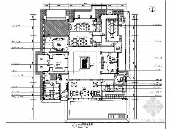 壁纸室内装修资料下载-[浙江]豪华现代中式风格售楼处室内装修施工图（含高清实景图）