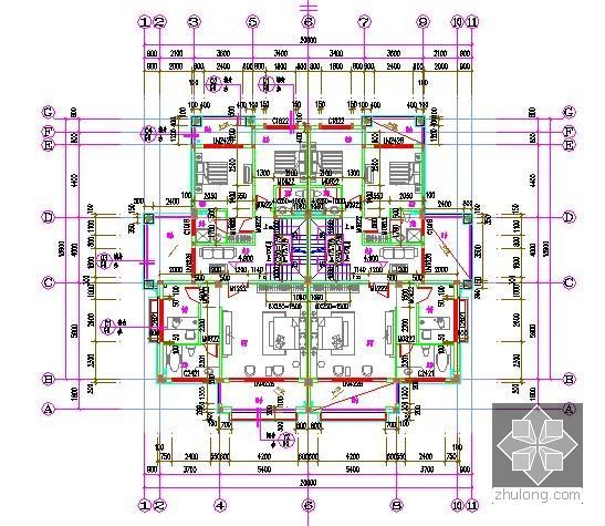 [广东]3层别墅建安工程预算书(含施工图纸)-一层平面图