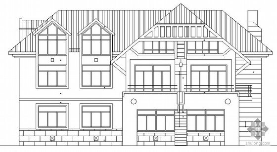 二层别墅设计建筑施工图纸资料下载-[青岛]某二层别墅建筑施工图