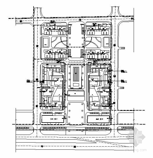 厂房电气系统图纸资料下载-某小区电气系统图