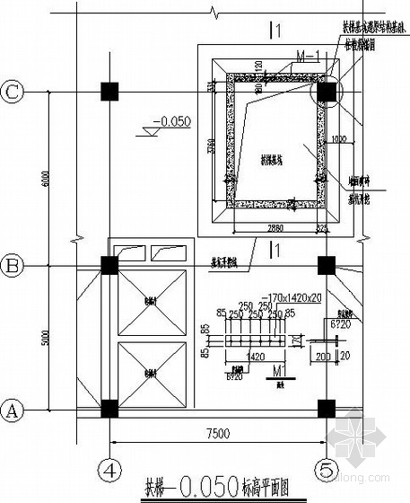 深基坑施工设置扶梯资料下载-新增扶梯改造加固结构施工图