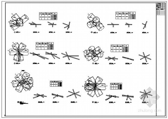 螺栓球节点施工方案资料下载-某空间网架螺栓球连接节点构造详图