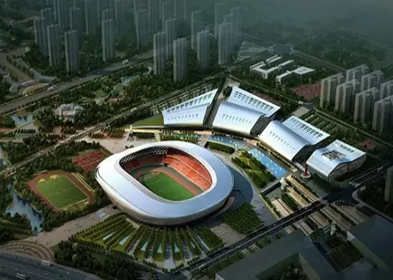 体育场综合体资料下载-BIM在徐州奥体中心体育场钢结构施工中大显身手
