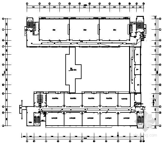 高等学校五层教学楼完整电气施工图纸