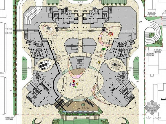 广场景观设计方案CAD资料下载-青岛广场景观设计方案