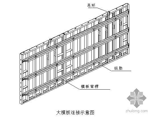 大承台钢模板cad图资料下载-天津某高层大钢模板施工方案
