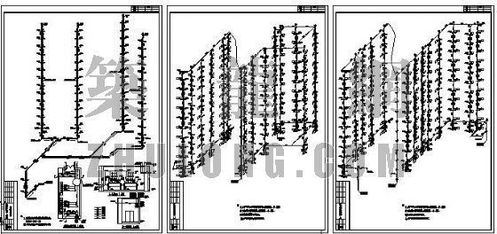 综合管道施工图资料下载-综合楼暖气施工图