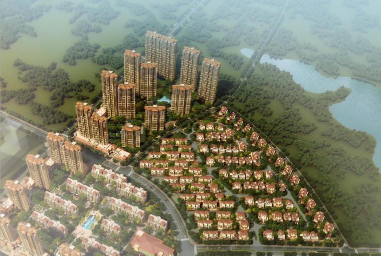 居住区方案设计说明资料下载-[北京]某香榭庄园居住区建筑方案设计文本（JPG+89页+高清效果图）