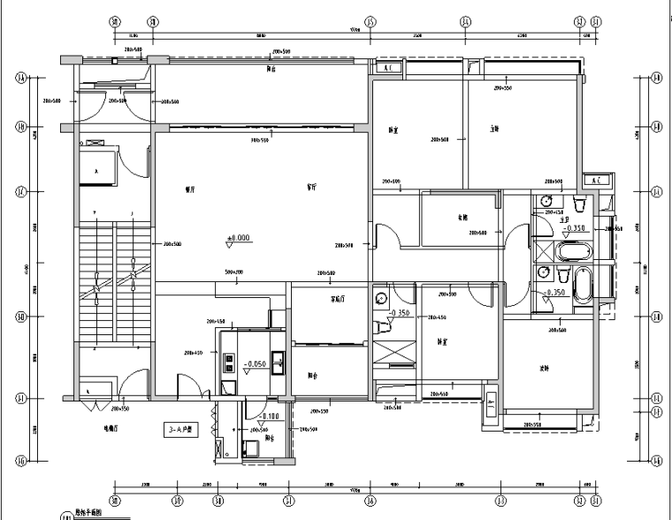 东莞莞城地王广场资料下载-[东莞]鼎峰源著三期样板房施工图（附方案）