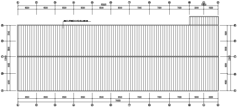 27米跨钢屋架厂房施工图资料下载-单跨门式刚架钢结构工程厂房施工图（CAD，12张）
