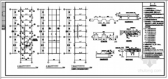 蔬菜车间结构设计图资料下载-某联合检测车间结构设计图