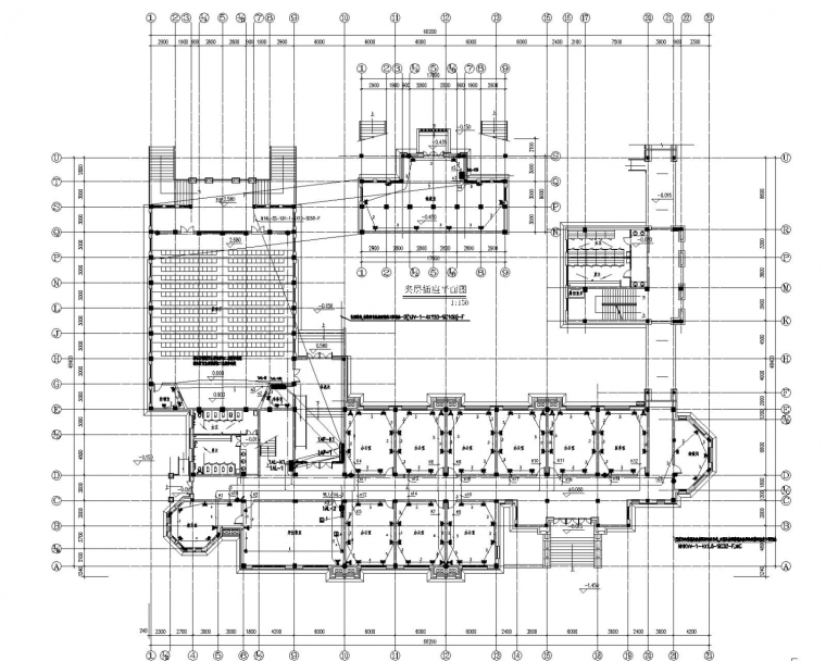 [浙江]初中校区建筑群全套电气施工图（含总图）-实验综合楼插座平面图