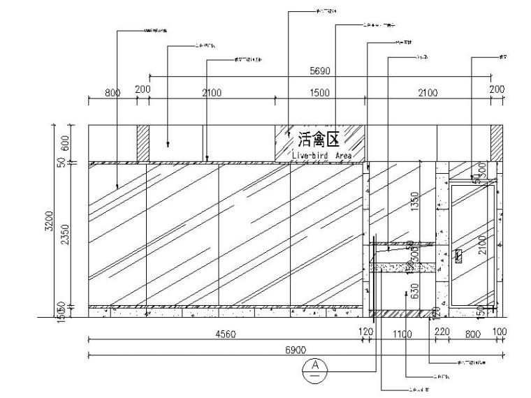 [南京]大型超市购物中心室内布局及设计施工图-4