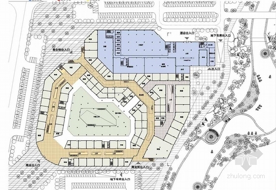 [上海]高档台湾风情式商业综合体及单体建筑建筑设计方案文本-高档台湾风情式商业综合体及单体建筑建筑平面图